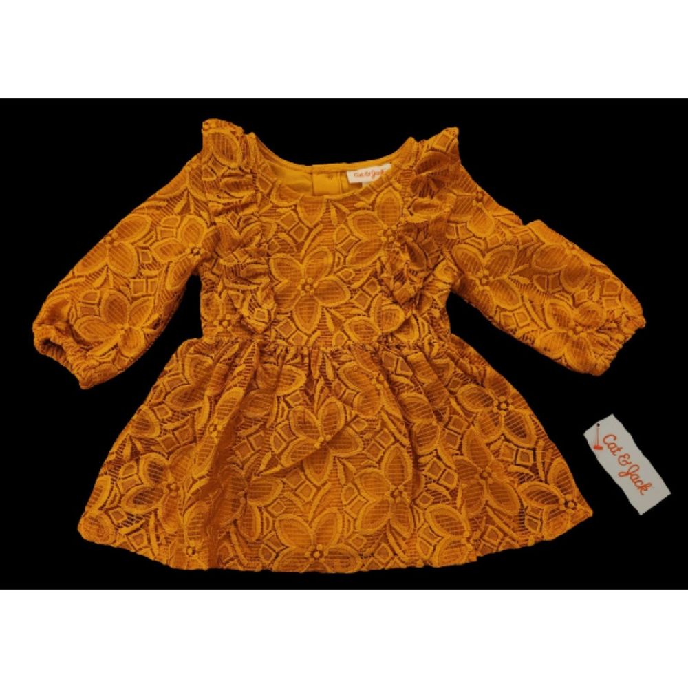 Cat & Jack Goldenrod Dress - 12 months ♡NEW♡ with Tags